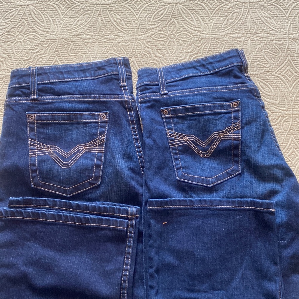 2pair of Harley Davidson women jeans size 12 mid rise